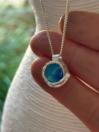 Image 2 of Sterling Blue Tide Pendant