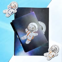 Image 1 of Space [COD] Handmade Notebook & Stickers