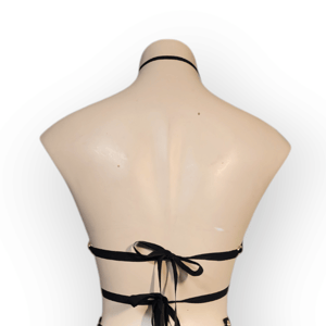 Image of Irid Gold Sequin Underboob Cutout Top