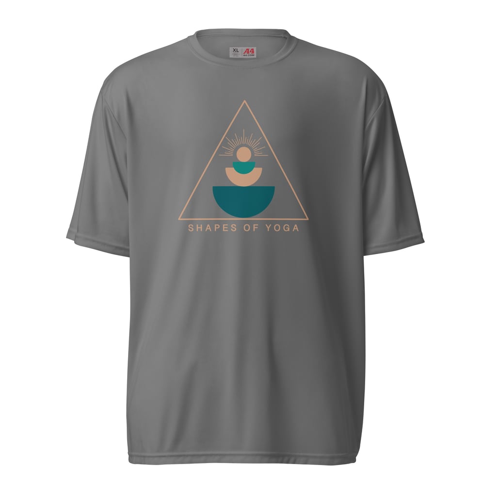 Unisex performance crew neck t-shirt - Shapes of Yoga