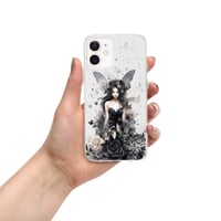 Image 14 of Dark Fairy and Flowers Goth Inspired Mystical Fantasy Clear Case for iPhone®