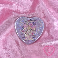 Image 1 of Alcremie Glitter Heart Badge