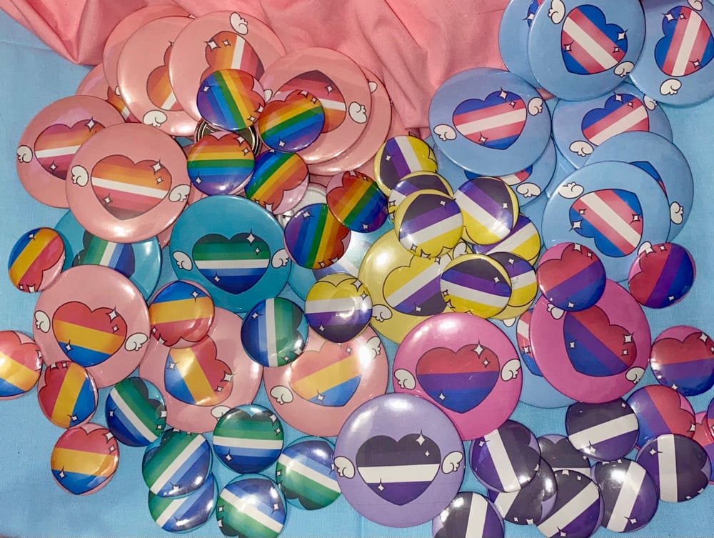 Image of Small Pride Button Pins 