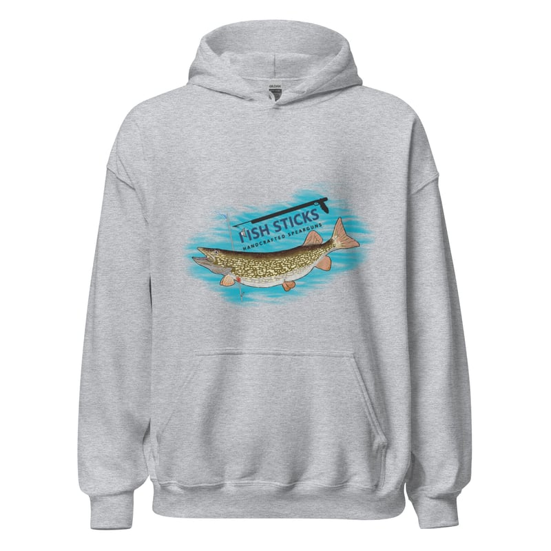 pike hoodie  Fish Sticks spearfishing goods and apparel