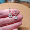 Heart Stamped Hook Earrings 