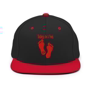 Image of Red 2 Feet Snapback