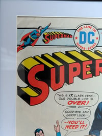 Image 5 of 1976 Vintage Superman #296 Framed Comic | 50 Year Old DC Wall Art | Bronze Age Key Storyline