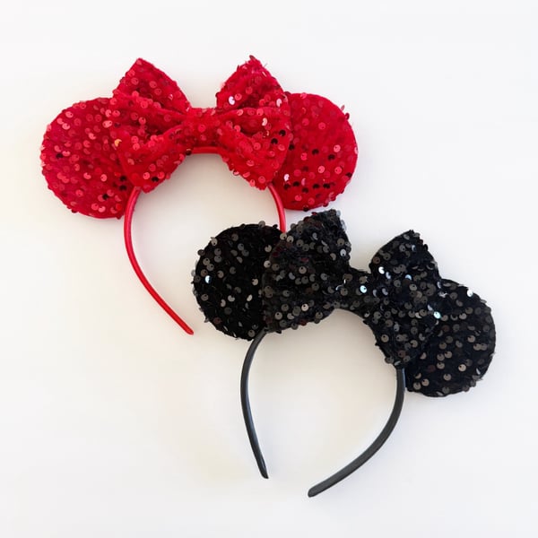 Image of Holiday Sequin + Velvet Mouse Ears