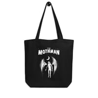 Image 1 of Mothman Black Eco Tote Bag