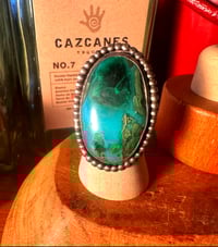 Image 1 of Vintage azurite/ tumbled azurite ring 