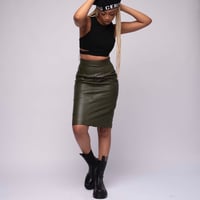 Image 4 of Leather Pencil Skirt