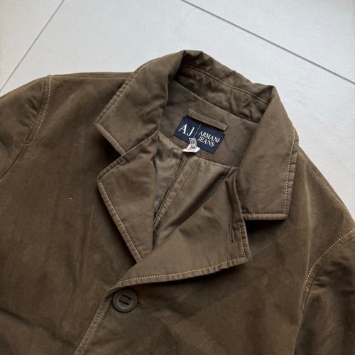 Image of Men’s Armani Trench Coat, Size Medium