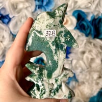 Image 2 of Moss Agate Dolphin (32B)