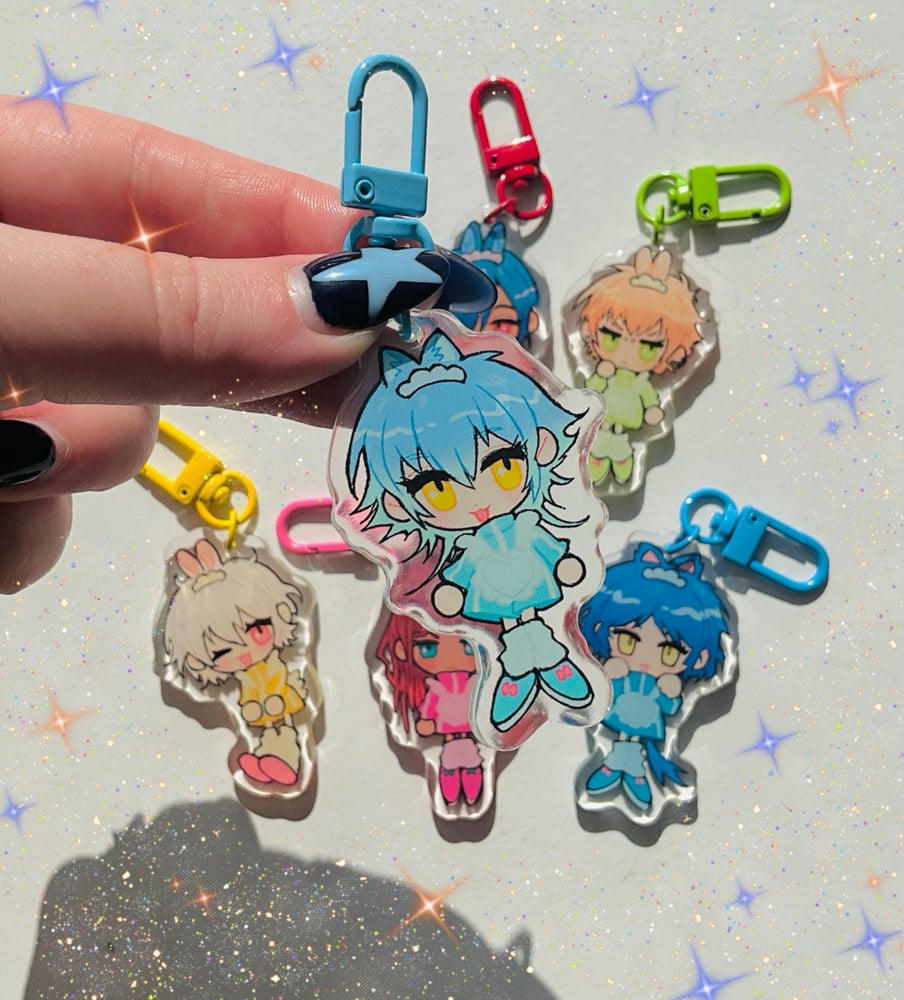 Image of Dramatical Murder Jersey Maid acrylic charms 6cm 