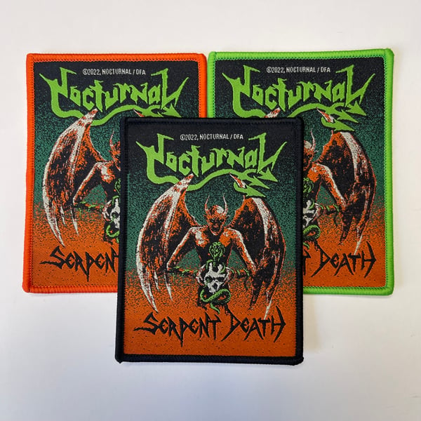 Image of Nocturnal - Serpent Death Woven patch