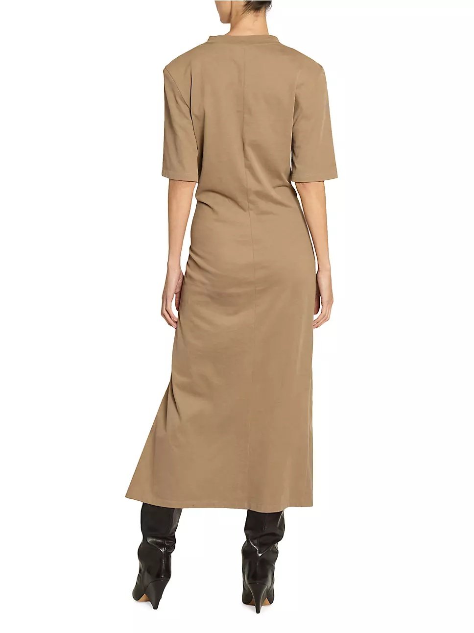 Image of ISABEL MARANT LEXIA DESS KHAKI