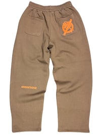 Image 2 of SWEATPANTS V3 - BROWN/ORANGE