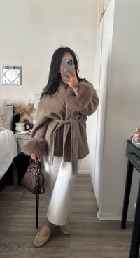 Image 5 of Milan Coat Taupe