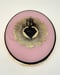Image of Sacred Heart Oval Pink/Black/Gold leaf 