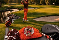 Image 3 of Cleveland BROWNS custom Golf Club Cover hand knit logo NFL football fan  gift-c61806b0