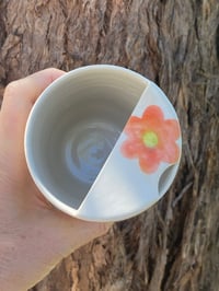 Image 3 of Orange Flower Travel Cup