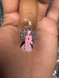 Image 6 of I’m  about that life short square gel press on Nails  
