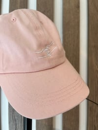 Image 2 of HANDSHAKE HAT PASTEL PINK
