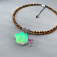 Image 2 of Blush and Gold Ph!sh Necklace