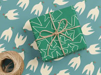 Image 2 of Green Stars Wrapping Paper