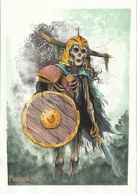 "Forest Warrior"  watercolor 