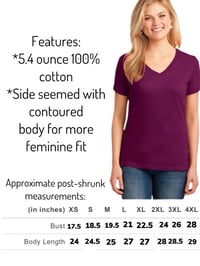Image 3 of LARGE Ladies cat V-neck