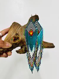 Image 3 of Blue bird earrings 