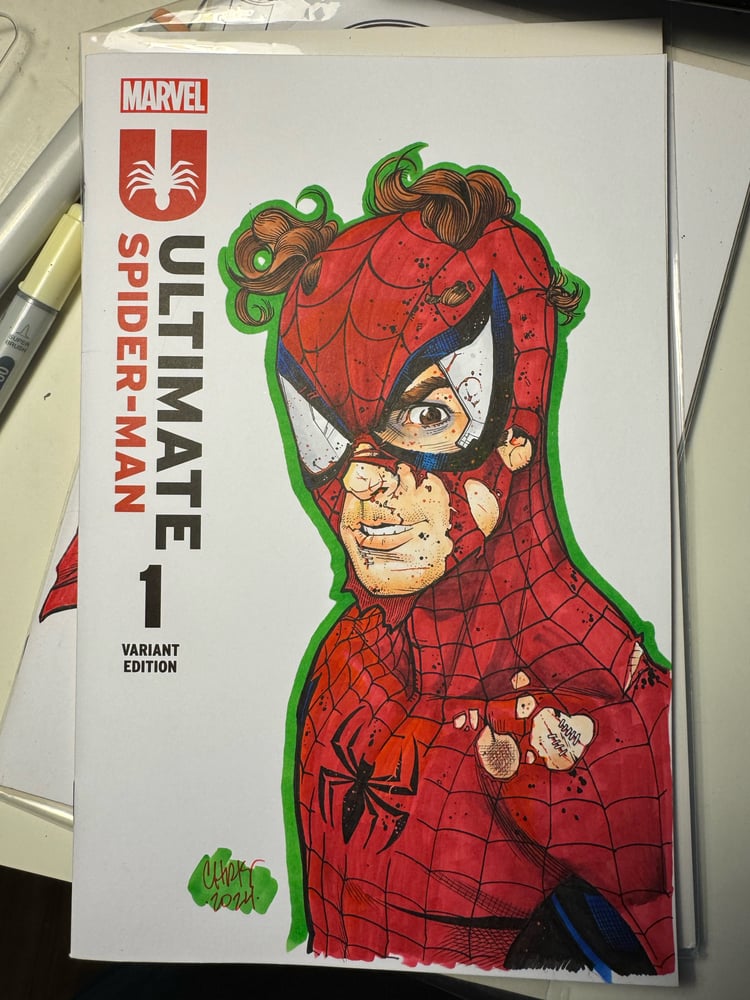 Image of Ultimate Spider-Man 1 sketch cover