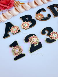 Image 2 of FLORAL ALPHABET + NUMBERS SVG BUNDLE / ARCHIVO DIGITAL 