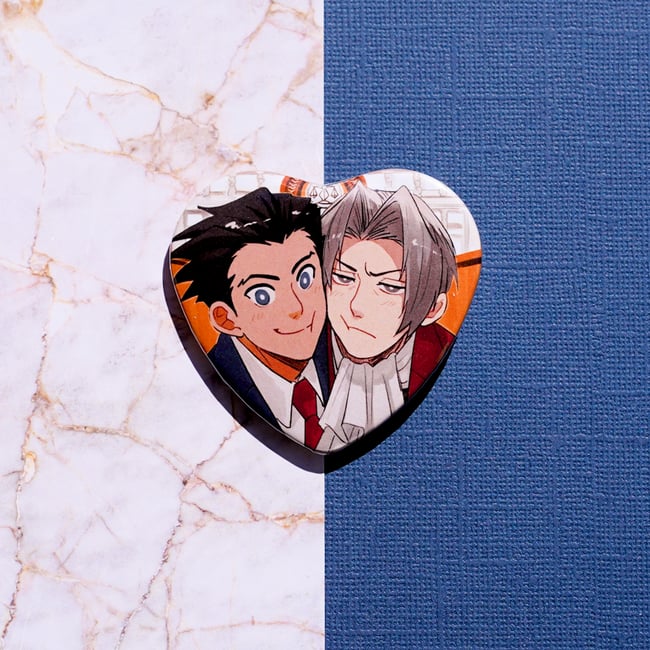 (PO) Ace Attorney Heart Button