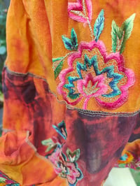 Image 2 of Boho sari beach skirt - Orange