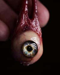 Image 17 of Optic Nerve-glow in the dark eye pendant with “eye shine” pupil