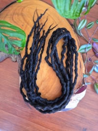 Image 1 of Alpaca Wool Dreadlocks - Natural Black