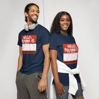 Image 1 of Customizable "Hello, My Name Is" Graffiti T-Shirt