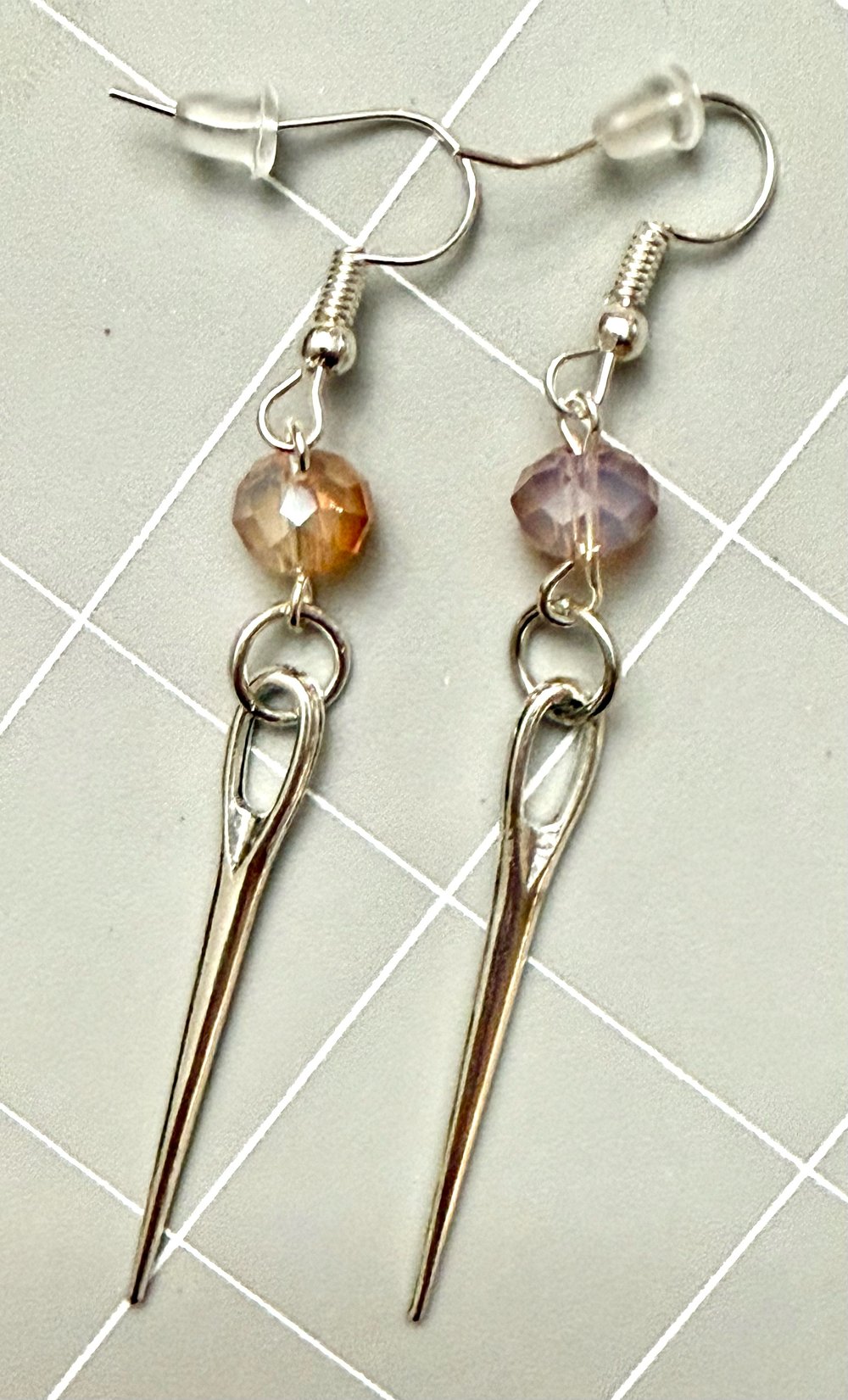 Image of Sewing Needle Earrings