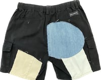 Image 3 of CARGO DENIM PATCHED SHORTS