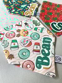 Image 2 of Personalised Christmas Bandana - Choice of Three Prints