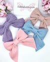 Cable Knit Ribbon Bows