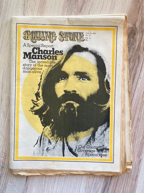 Rolling Stone - June 25, 1970 - Charles Manson Cover