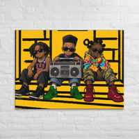 Image 1 of Canvas Print ABC (Amazing Black Children)