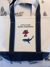 Image 3 of Mini Little Miss Tote - Navy Earth Day