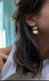 Image 3 of Turquoise Drop Earrings