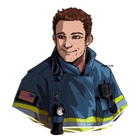 Image 3 of 9-1-1 Buck and Eddie Keychains [PRE-ORDER]