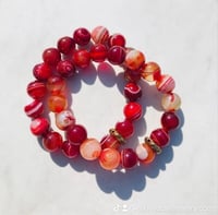 Red Dragon Vein Agate Bracelet