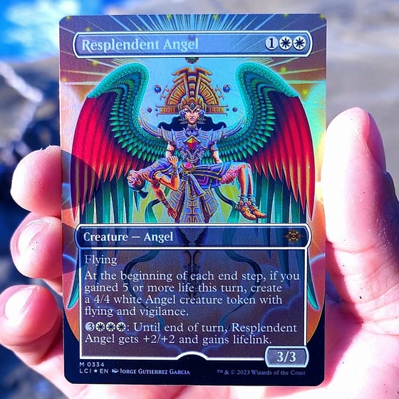Image of  "RESPLENDENT ANGEL" HOLOGRAPHIC MGT CARD 